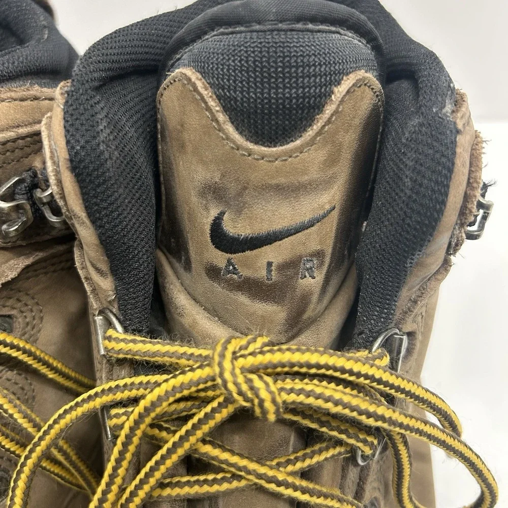 Nike‎ ACG Air Hiking Boots Brown Leather Trail Outdoor Boots Men's Size 10 Y2K